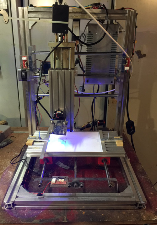 A CNC milling and engraving machine