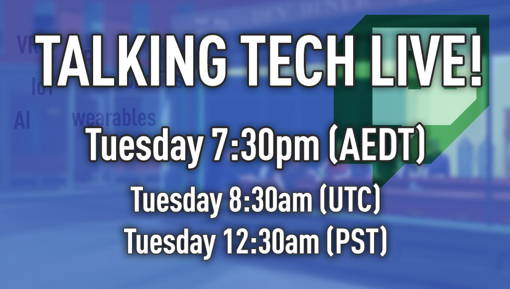 Streaming live Tuesday 7:30pm AEDT, 8:30am UTC, 12:30am PST